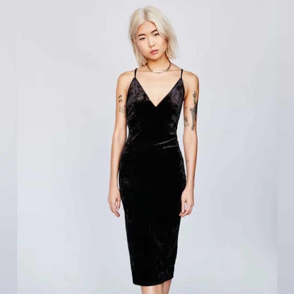 Dance & Marvel Blue Spaghetti Strap Sheath Dress - Picture 1 of 12